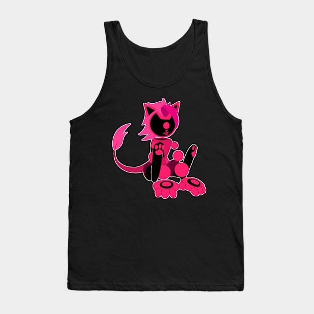 Retro Blep Tank Top by Ashton Waltz